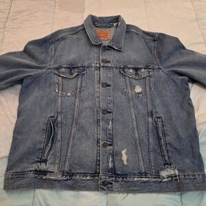 Levi's Men's Distressed Jean Jacket